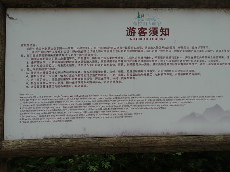 China. Sichuan. Leiyuan Shan. DongLa. Park gate. 13 May 2014. DSC06125 (3).JPG